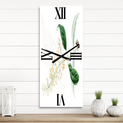 Vintage Plant Life XXVII - Horloge murale traditionnelle