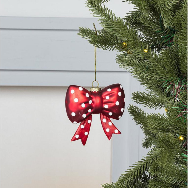 Dotted Bow Ornament