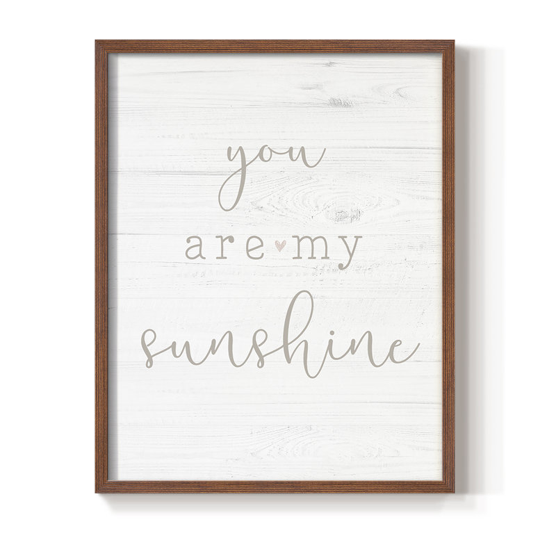 Sunshine Framed Print - Solid Wood, Walnut, 15" H x 12" W