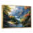 Toile avec cadre flottant or