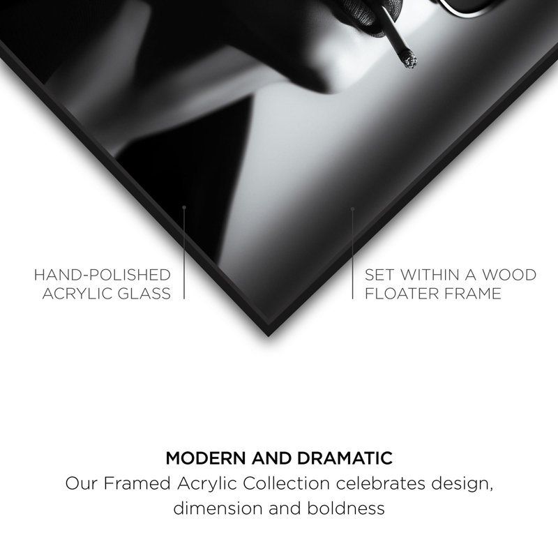 Oliver Gal A Hollywood Star I Glam - Framed Acrylic Glass Wall Art, A Hollywood Star I Glam