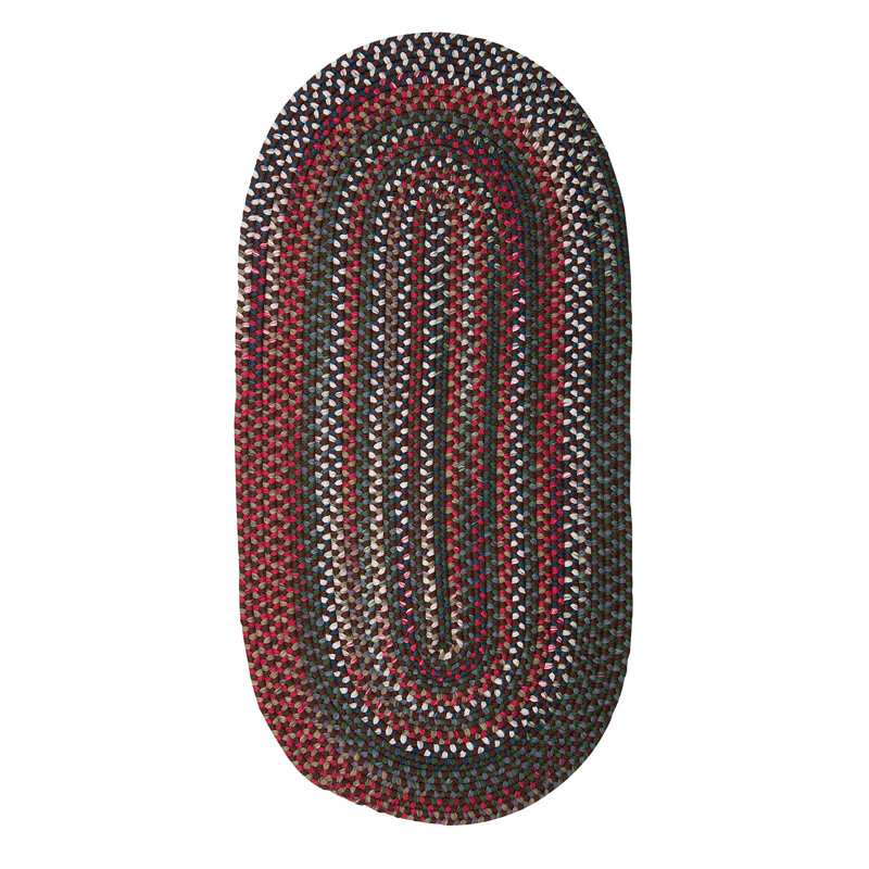 Tapis réversible Roxborough Park - brun selle, Rond 6 pi