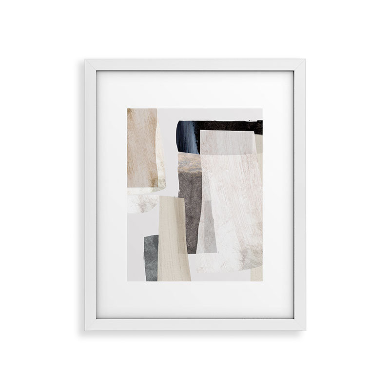 " Clay " by Dan Hobday, White Framed, 24" H x 18" W