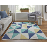 Tapis jaune/vert/noir zone Carrington