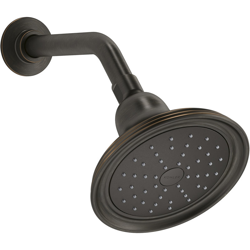 Devonshire Full/Standard Fixed Shower Head, 1.75 GPM, Oil Rubbed Bronze