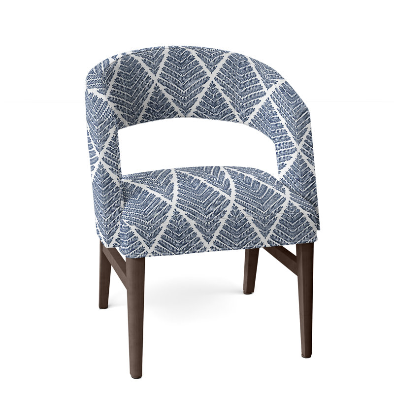 Chaise avec accoudoirs Bryant, Perigold Emmeline Lapis, Noisette