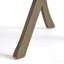 Chaise d'extérieur 2 pièces en bois d'acacia, gris et crème