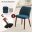 Ensemble de 4 chaises de salle à manger en lin / polyuréthane revêtu de polyuréthane avec dossier à oreilles-1021479084-1021479074