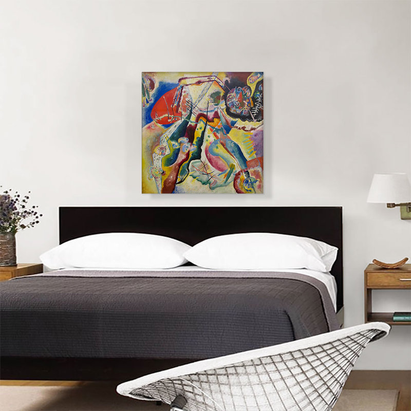 Spot Spot par Wassily Kandinsky - reproduction d'art sur toile tendue, H 26 po x l 26 po x P 0,75 po
