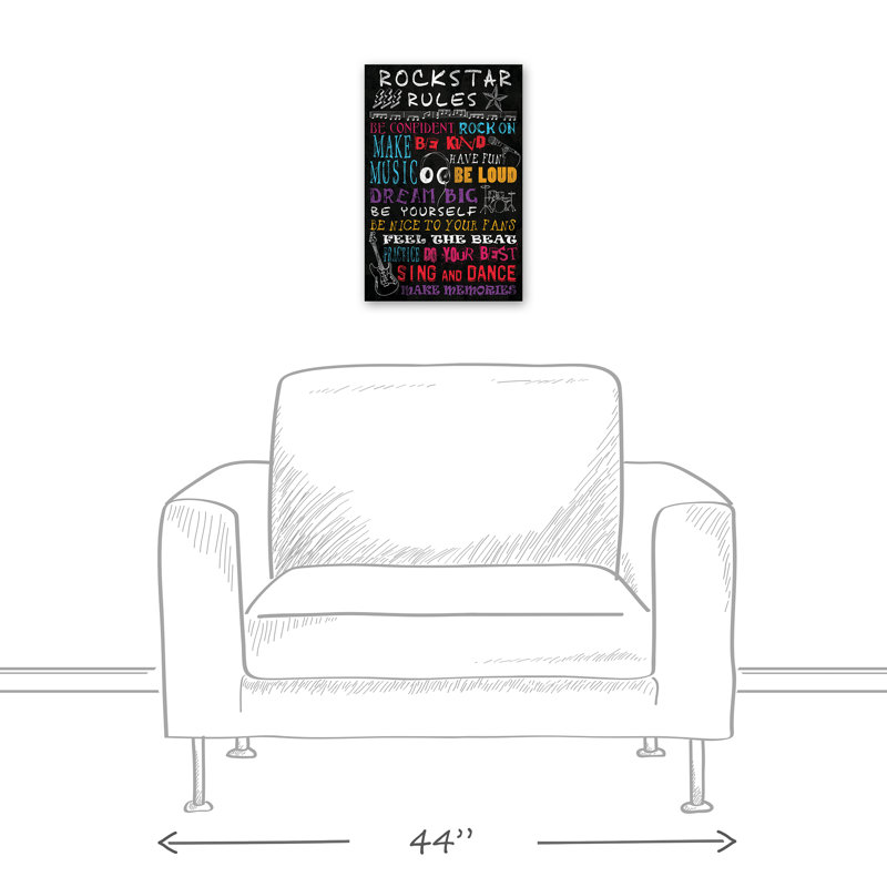 « rules », art sur toile tendu Saltash, H 18 po x l 12 po x P 1,25 po