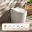 Toilette intelligente sans réservoir DeerValley: chasse automatique de 1,28 gallon par chasse, couvercle ouvert / fermé activé par le mouvement, siège chauffant et purification de l'air en blanc