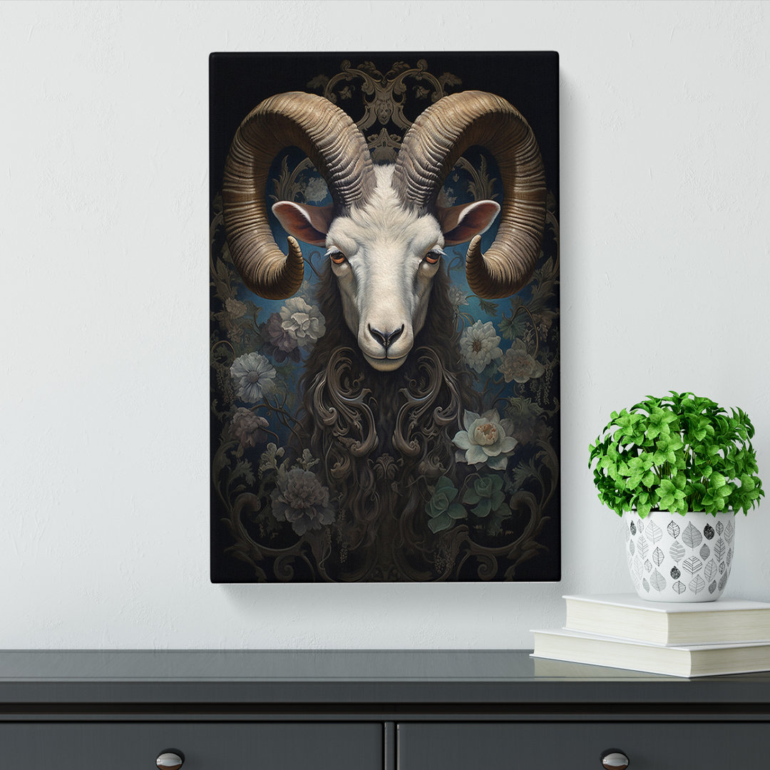 Ram Sheep Victorian No.2 - Wrapped Canvas