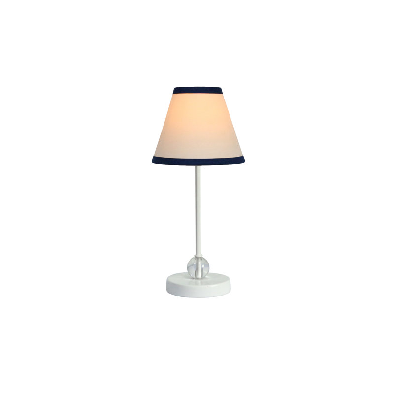 Lampe de table 15 po Moree, Blanc, Blanc et bleu