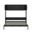 Lit escamotable double avec armoires de rangement