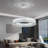 Modern Ring Crystal Dimmable Led Chandelier-1259385483