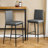 Rolands Upholstered Counter Stool with Metal Frame-23819050