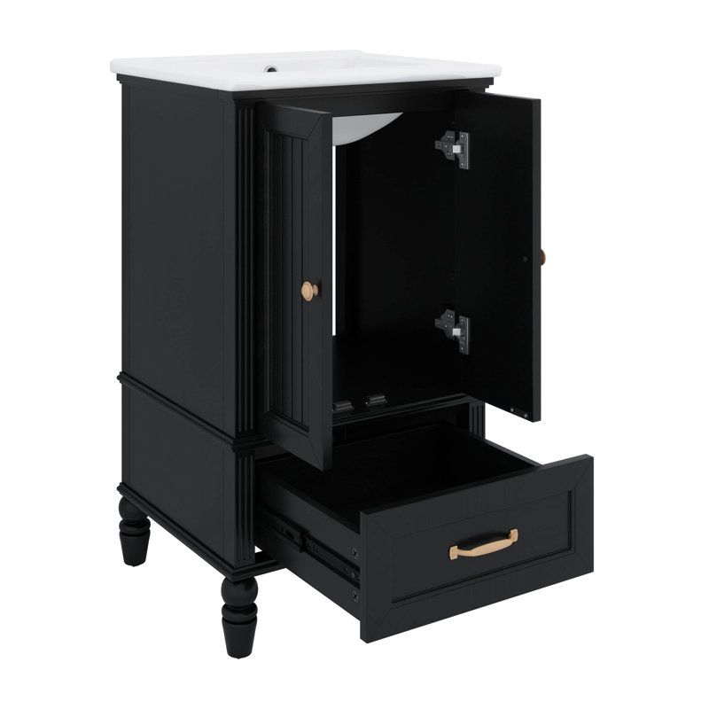 Ensemble de meuble-lavabo 20 po style rétro