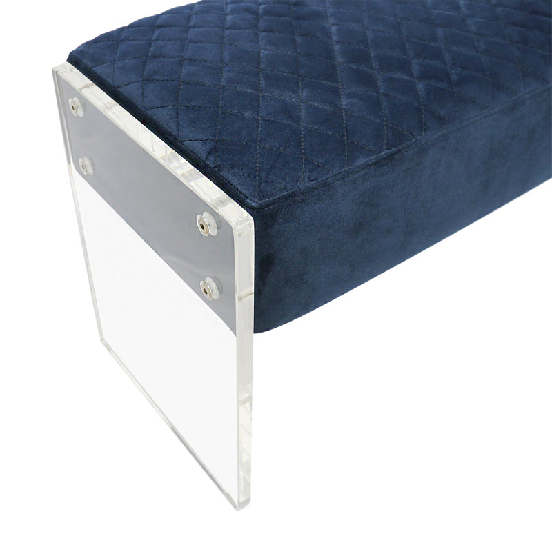 Banc rembourré Tribecca, Bleu