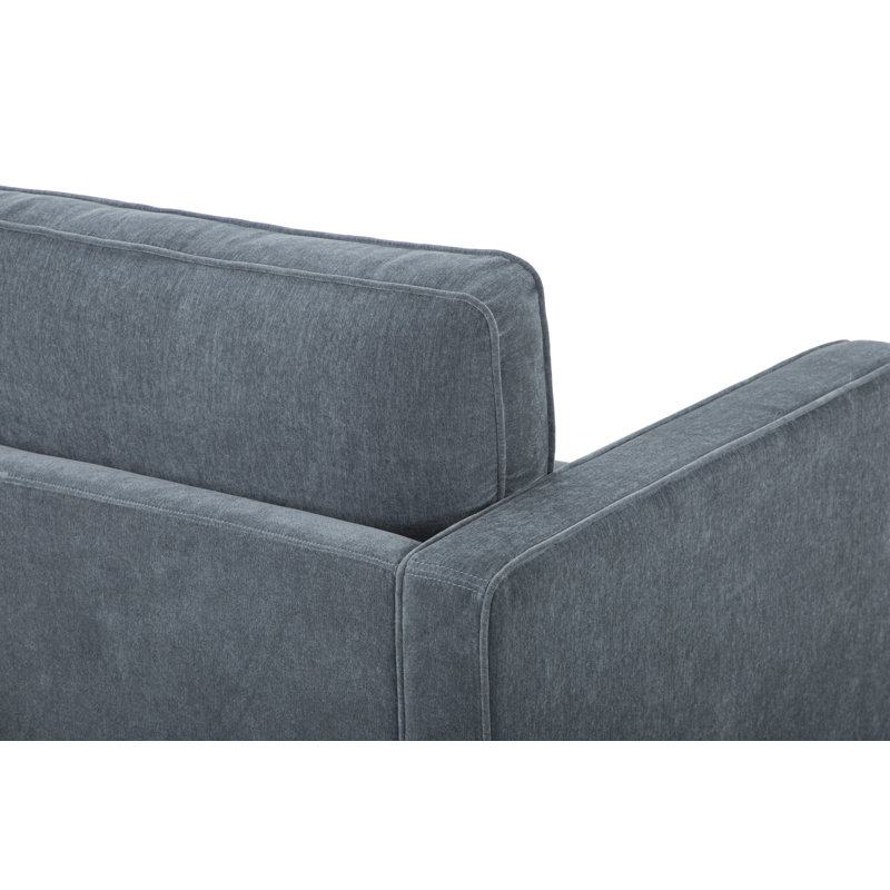 Curt Upholstered Armchair, Blue Performance Chenille