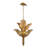 Banana Leaf 6-Light Chandelier - Gold/Dark Edging-49634723