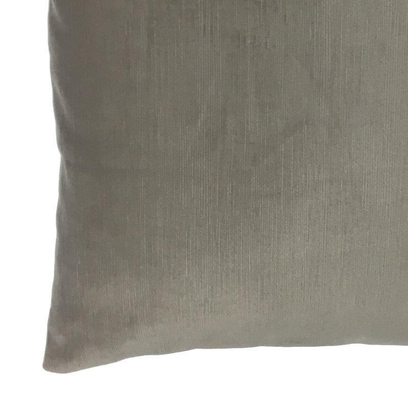 Taupe Square Reversible Throw Pillow with Zipper Closure