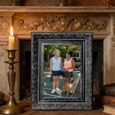 Cadre photo noir traditionnel 1 pièce pour photos 8 "x 10" et cadeaux de pendaison de crémaillère