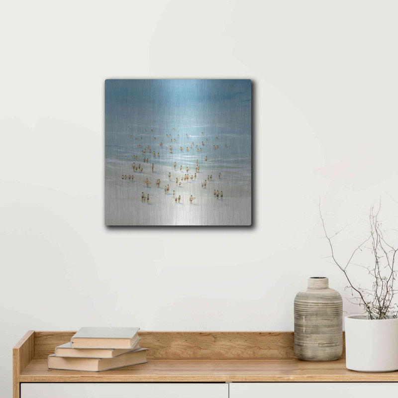 Dovecove «Ocean Swim II» par Tim O'Toole, art mural en métal, H 12 po x l 12 po