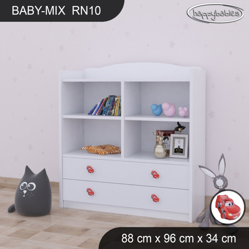 96cm H X 88cm W Kids Cube, White