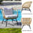 Sidonia Wicker 2 - Person Patio Conversation Set with Cushions