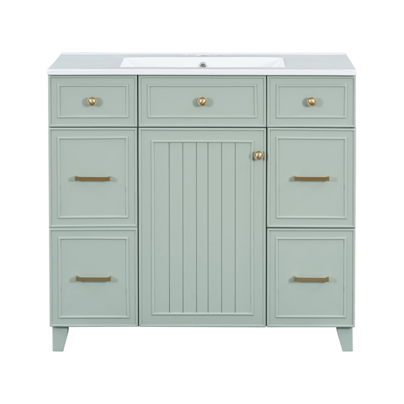 Meuble-lavabo 36 po avec lavabo en céramique