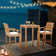 Outdoor 3 - Piece Teak with Cushions