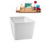 Baignoire autoportante 51 "avec drain interne Streamline-101412792