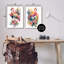 Flamants tropicaux modernes, impression sur bois, 2 pièces-93786802-93786803