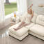 Canapé modulaire en L avec repose-pieds Cloud