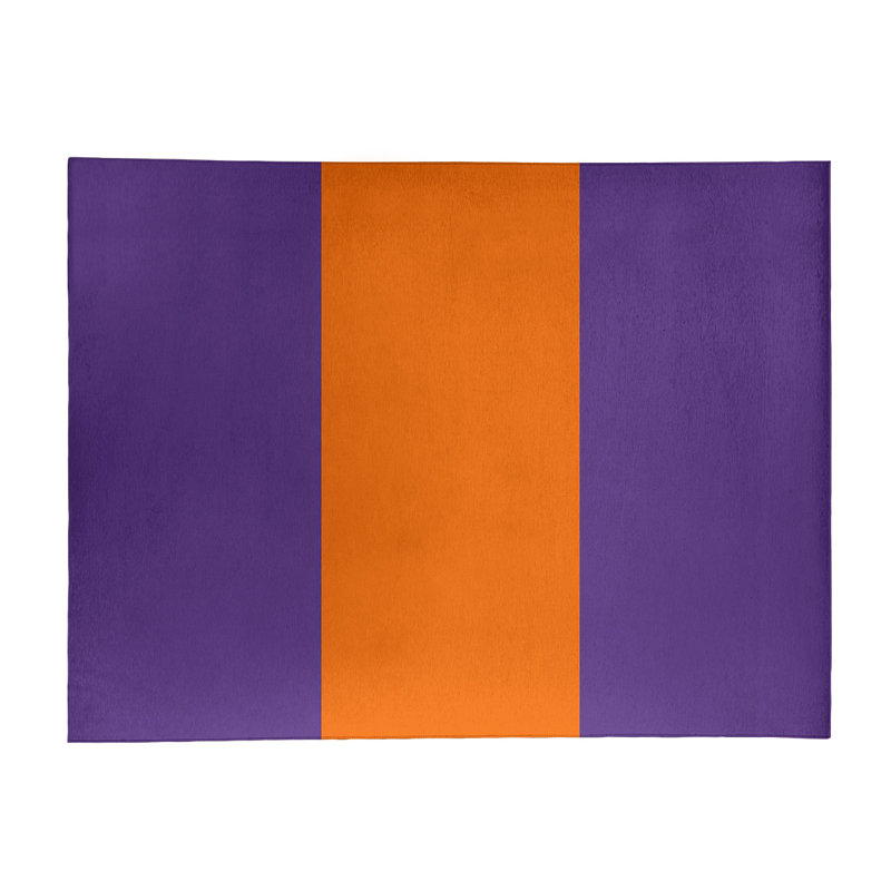 Tapis orange/mauve zone, Rectangle 8 pi x 10 pi