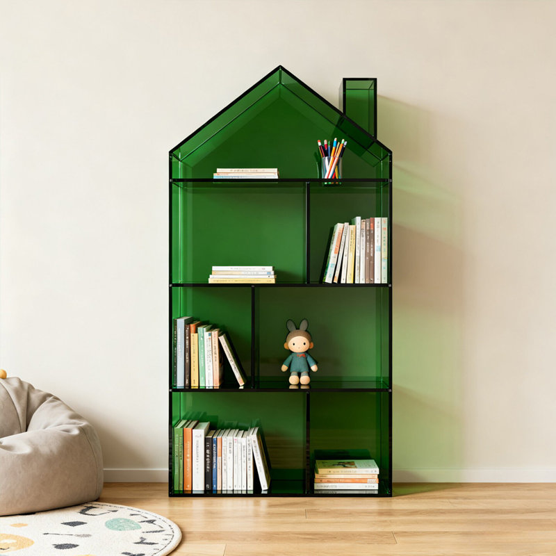 Bibliothèque en acrylique Green House, H 49,21 po x l 23,62 po x P 5,91 po