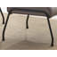 Fauteuil d'appoint et repose-pieds en cuir fleur-972921522