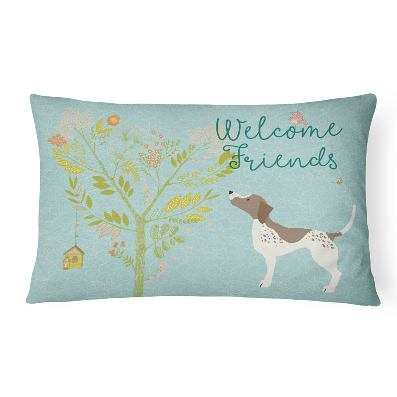  Coussin intérieur / extérieur Welcome Friends Gun Dog