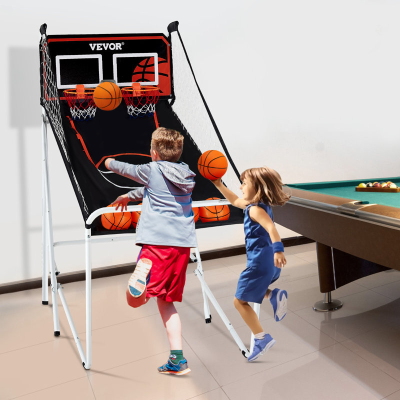 VEVOR 2 Player No Power Source Required / Manual Basketball Arcade Game, 63" H x 56" W x 33" D