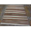 Antique Striped Native American Flatweave Navajo Light Ivory Color Rug