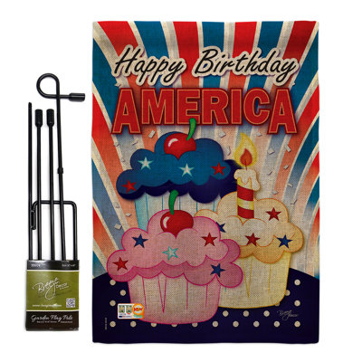 American petits gâteaux americana, quatrième de juillet, 18,5 x l 13 po ensemble de drapeau