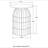 Natural and Gunmetal Wire Frame Side Table