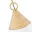 Luminaire suspendu moderne pour îlot de cuisine doré - abat-jour conique 18,7 po avec corde de jute tissée à la main, hauteur réglable, certifié ETL et UL-1847656097