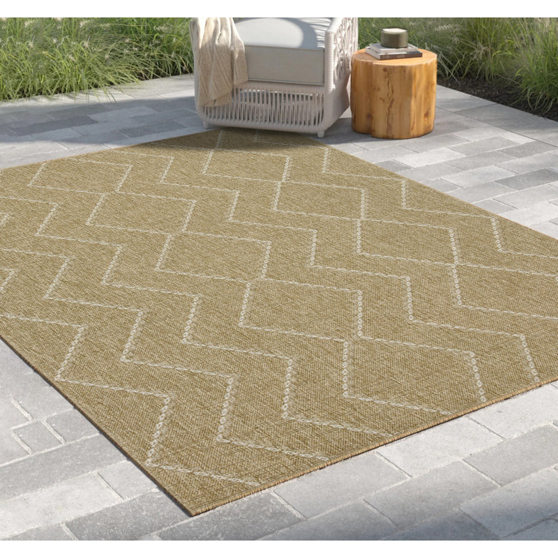 Terre 2 pi. 7 po X 7 pi 3 po Tapis intérieur / extérieur