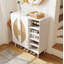20 Pairs Shoe Storage Cabinet With 2 Doors And 8 Adjustable Shelves For Entryway