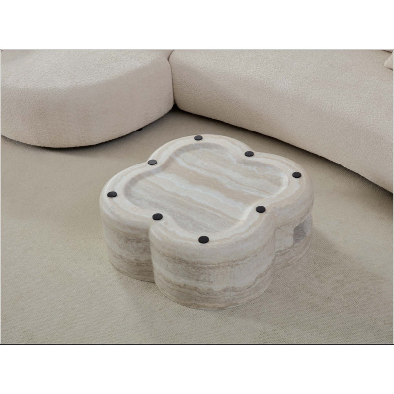 Table basse en faux marbre Clover