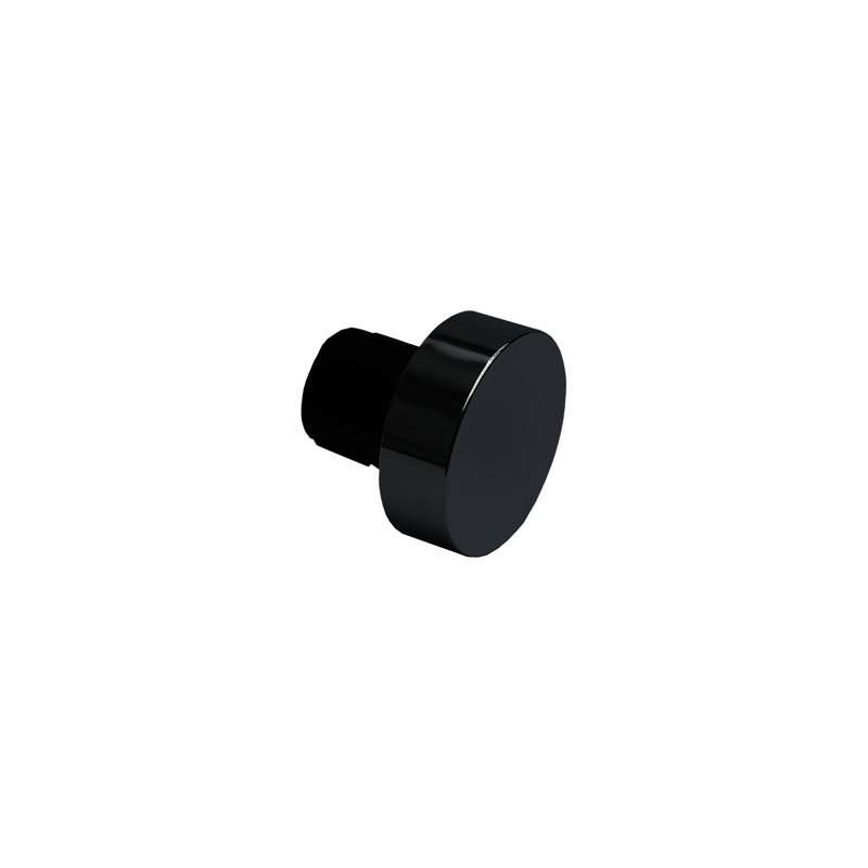 Byanka 28mm Stud End Finial, Polished Graphite