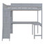 Lit mezzanine avec bureau et tablette-430600742