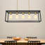 Lustre carré / rectangulaire à 5 lumières pour îlot de cuisine Liler