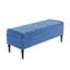 Paris Striped Ottoman Storage Bench - Upholstered Plush Velvet Shoes Bench with Black Turned Wooden Legs-1779234545-1779234508